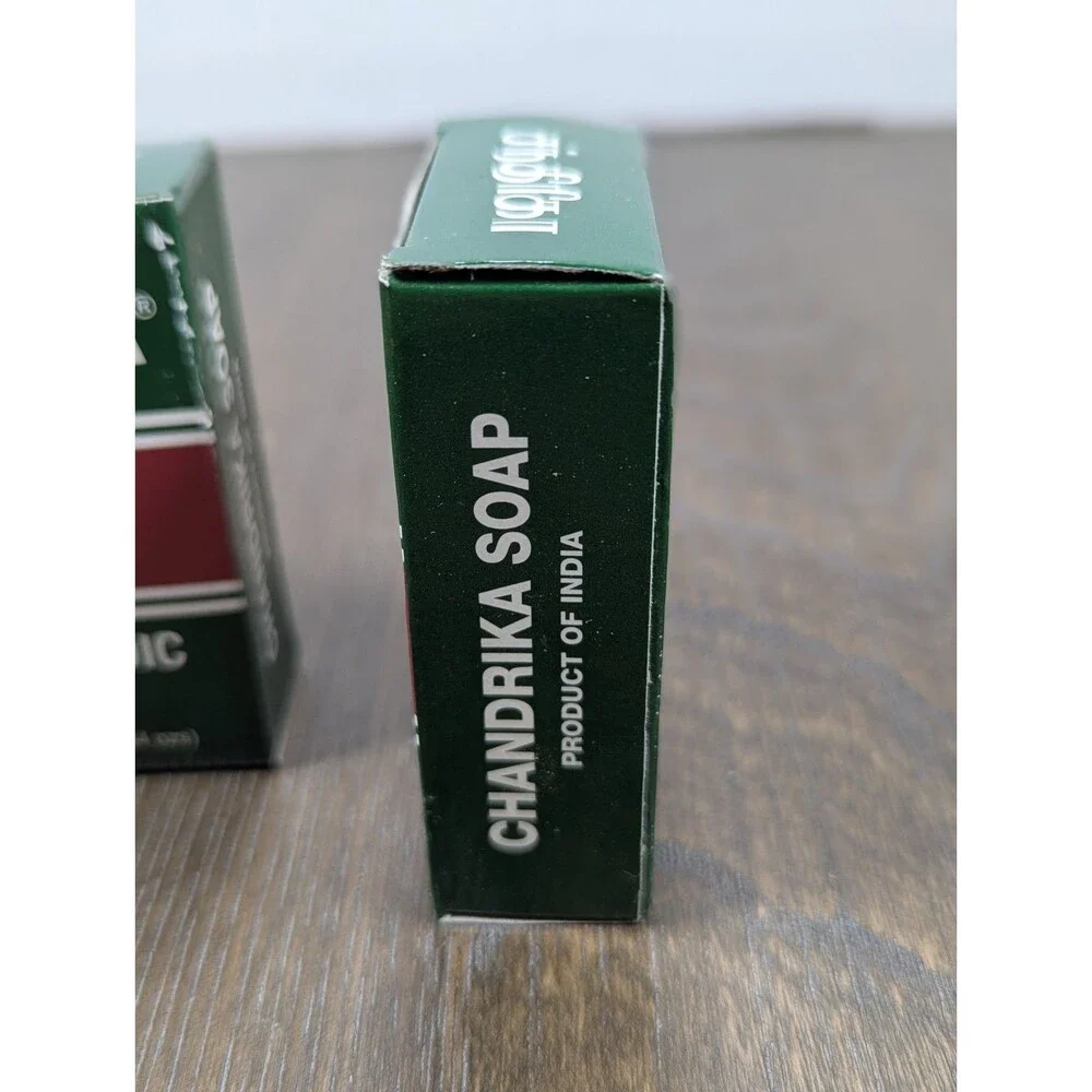 LOT OF 2 New In Box Chandrika Ayurvedic Soap Vegan All Skin Types Made In India